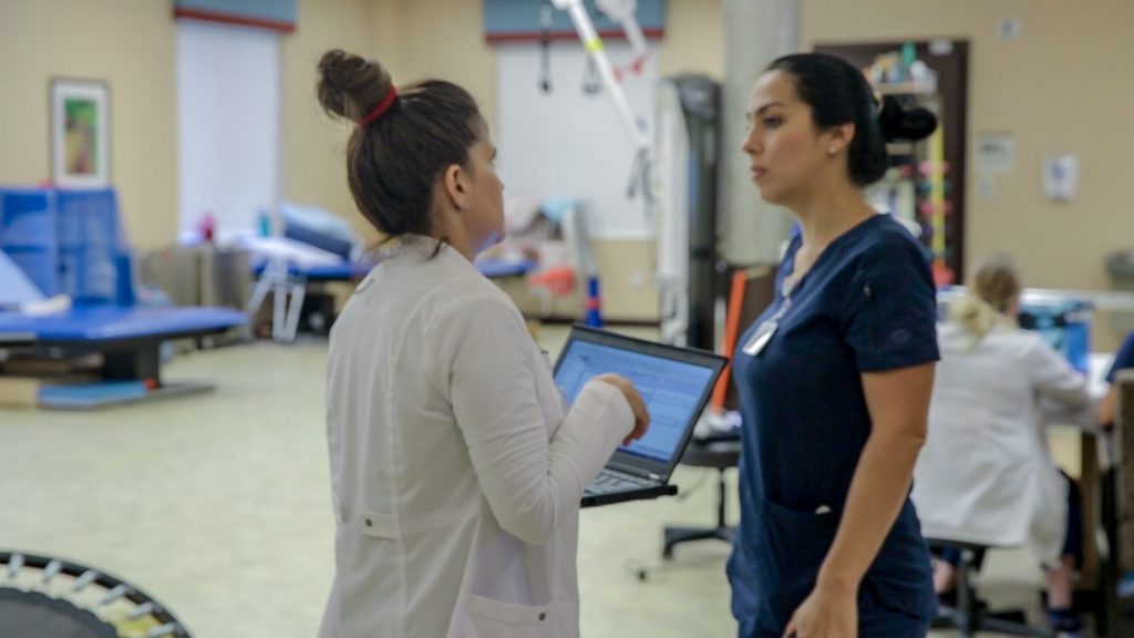 Doctor & nurse communicating