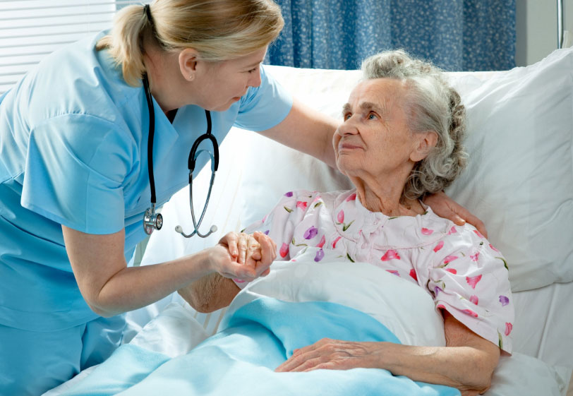 nurse taking care of patient